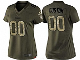 Nike Women Pittsburgh Steelers Customized Olive Camo Salute To Service Veterans Day Limited Jersey,baseball caps,new era cap wholesale,wholesale hats